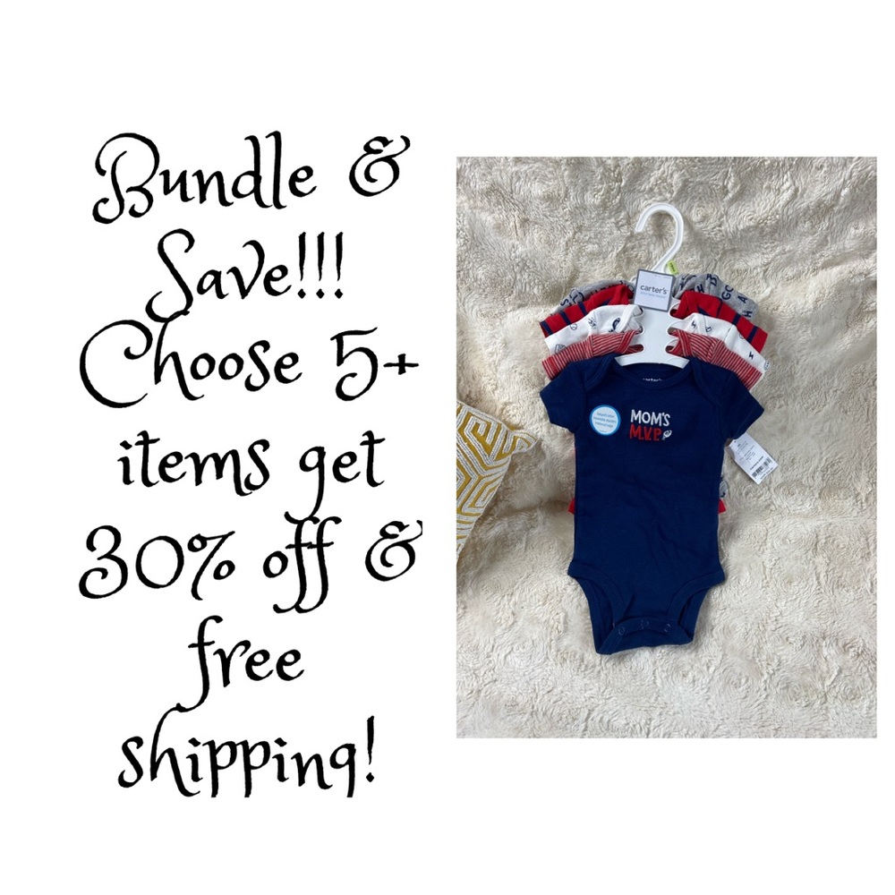 New with tags Carter’s a little baby basics onsies